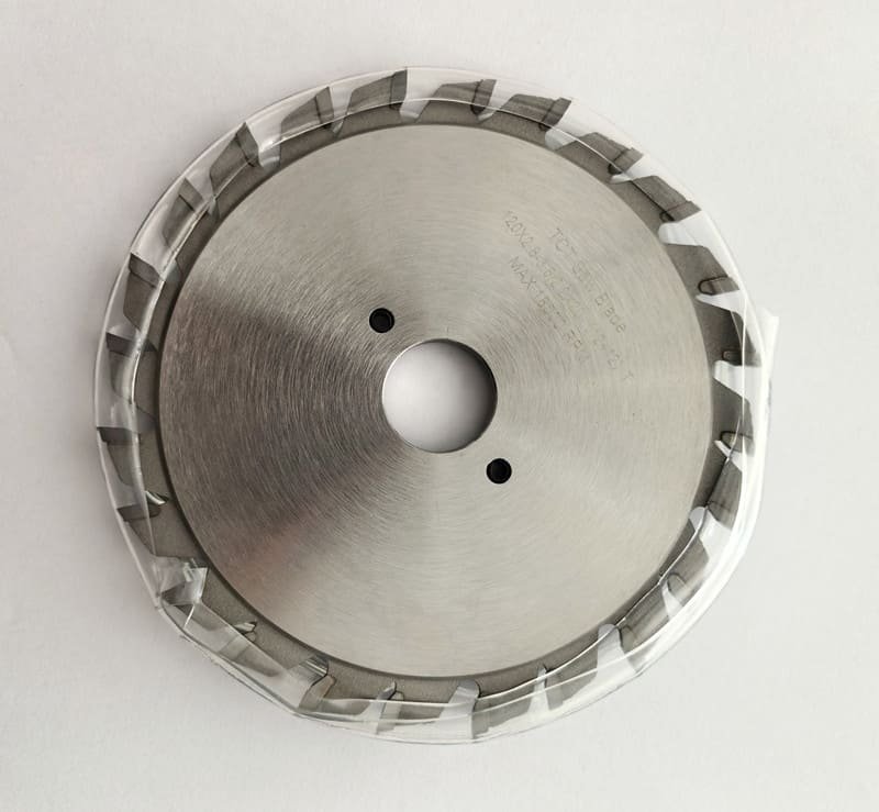 120mm Adjustable Scoring Saw Blade 2.8-3.6mm Kerf Z=12+12 HW Tungsten Carbide Double Scoring Blade for Sliding Table Panel Saw, No Chipping for Melamine, MDF, Laminate Board